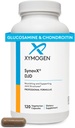 XYMOGEN SynovX DJD - Ajuta la mentinerea articulatiilor sanatoase + asigura blocuri comune de constructii tesuturilor cu MSM, Mussel cu varf verde, Chondroitin sulfat, Glucosamine sulfate, Acid hialuronic (120 capsule)