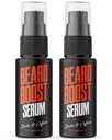 Wild Willies Beard Crowth Ser (Pack) - Natural Beard Care cu Biotin & Cafeina pentru mai sanatos, mai gros & Fuller-Looking Mustață - Daily Grooming Routine Noirishes & Hydrates Mens Faceial Hair
