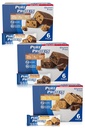 Baruri de proteine pure, proteine mari, gustări nutritive pentru a sprijini energia, zahăr scăzut, gluten gratuit, vinita gratuit Variety Pack (Cookie Dough/Choc Caramel / Peanut Butter Cup), 1.76 oz, pachet de 18
