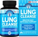 Supliment de suport pentru plămâni - Capsule naturale pentru Lung Cleanse și detox - Made in USA - Sistemul respirator; Mucus Clear - Suplimentul Vegan pentru Detoxifiere Lungă; Suport respirator - 60 capsule