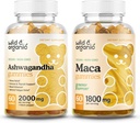 Gume sălbatice și organice Ashwagandha & Maca Root Gummies 60 Count