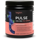 LEGION Pulse Pre Workout Supliment - Toate naturale oxid nitric Preworkout Băutură pentru a stimula energia, Creatine Free, natural îndulcit, Beta Alanine, Citruline, Alpha GPC (Cafeina gratuit albastru Razz)