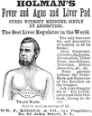 Ficat Pad Reclamă Namerican Brevet Medicina Reclamă 1876 Pentru febra HolmanS și Ague ficat Pad Poster Print de (18 x 24)