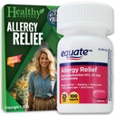 Surplus sănătos® Vital Volume Sfaturi Card & Equate Alergie Relief Difenhidramină HCL, 25 mg 100 comprimate Bundle