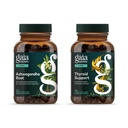 Gaia Herbs Ashwagandha Root - Made with Organic Ashwagandha Root - 120 Vegan lichid Fito-Capsule și suport tiroidian - Suport metabolic sănătos echilibru și în general bine-Being - 120 Vegan lichid Fito