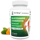 Berg Glucosamine Chondroitin MSM Turmeric & Boswellia - Advanced Joint Supplement with 1500 mg Glucosamine sulfate - Include 120 capsule