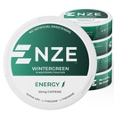 NZE Caffeine Nootropic Poches (Wintergreen) - Poches de energie cu 50mg Cafeina, Alpha GPC, L-Tyrosine & L-Teanină fără zahăr sau îndulcitori artificiali - 15 pungi per cutie - 5 ambalaj