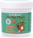 CuteBone Pet eye Wipes 120 Count - Stergerea ochi blând și soothing pentru câini și pisici, elimină murdărie, Tear Stains, și Debris, previne infecții oculare, ingrediente naturale, sigur și ușor de utilizat