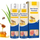 2 PCS Psoria Heal Bee Venin Psoriazis tratament Spray, Psoriazis Relief Spray, Bee Venom Psoriazis Spray, Pure Natural Bee Venom Reparation Spray, Bee Venom pentru toate tipurile de piele