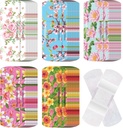 120 buc tesatura Bandaje flexibile adezive Bulk forme asortate și modele mici colorate Bandaje destul de tesatura cu pad non stick 3 x 1 inch pentru tăieturi răni zgârieturi Femei (Floral)