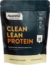 Nuzest - Pea Proteine pulbere - Proteină Lean curat, Premium pe bază de plante Vegan praf de proteine, lactate gratuit, Gluten Free, OMG fără proteine Shake, Vanilie netedă, 8.8 oz