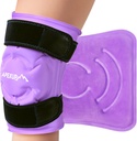 APEXUP Ice Pack pentru Genunchi de relief durere, Wrap mare reutilizabil După Chirurgie, Flexible Gel Cold Pack pentru leziuni, Durere de ajutor pentru spate, Umăr, Elbow, Glezna și Picior (Purple, L 1PK)