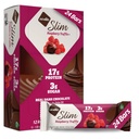 NuGo Slim Ciocolata Intunecata Truffle, 17g Proteina, 2g Zahăr, 7g Fibră, Carburator net scăzut, Keto Friendly, Gluten gratuit, 24 Conte