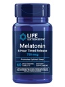 Life Extensie Melatonina 6 Ore Timed Release, 750 mcg, Extended-Release Formula pentru suport de somn blând, sanatos circadian Rhythms, Cellular Defense, Gluten-Free, Non-GMO, Vegetarian, 60 comprimate