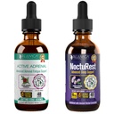 Adrenala activa + NoctuRest - Suporturi Sanatate suprarenala + Livrare lichida pentru o mai buna absorbtie - Rhodiola, Hops, Holy Basil, Melatonina, Ashwagandha & More!