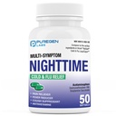Puregen Labs Nighttime Rece şi Flu Refree Medicine 