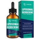 Berberine HCL Supliment cu Scorțișoară Ceylon - Picături lichide lipozomale lipozomale 3000mg- 12 în 1 Ingrediente naturale - Activator AMPK - 2 Fl Oz