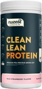 Nuzest - Pudră de proteine din mazăre - Proteină din lean curată, praf de proteine pe bază de plante din Vegan Premium, lactate fără gluten, fără OMG-uri, îndulcit natural, căpșuni sălbatice, 40 Serviri, 2.2 lb