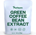 Purisure Green Bean extract 150g, cafea verde cu acid clorogenic, detoxifiere corp si curatare pentru femei si barbati, Apetit natural Suppressant pentru a sprijini vitalitatea si energia, 750 Serviri