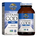 Gradina de viata Cod Vitamina Whole Food Multivitamine pentru barbati - 240 Capsule, Vitamine pentru barbati, Veggie Blend fructe si Probiotice pentru energie, inima, prostata sanatate, Vegetarian Men Multivitamine