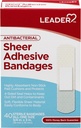LEADER Steril pur Bandaje adezive, Latex gratuit, Blends cu pielea, ajută la prevenirea infecţiei, protecţie confortabilă pentru primul ajutor şi de îngrijire a rănilor (3/4" x 3 ," 40 Conte)