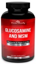 Divine Bounty Glucosamine Sulfate Supliment (2000 mg per Serving) cu MSM - 240 capsule mici vegetariene - fără Shellfish sau aditivi dăunătoare