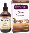 Amber NaturalZ Pet C&C Suplimentul Herbal pentru câini, pisici, păsări, porci de Guineea, și iepuri de companie Herbal Supliment pentru Sinus sanatos 4 Pigment Ounce Sticla de sticla 