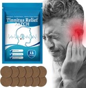 Tinitus relief patch-uri, Natural Herbal Tinitus Relief Tratamentul Patch ureche, pentru inelarea urechii, durere de ureche, pierderea auzului de ajutor și protejarea sănătății urechii, 12Pcs (1 ambalaj)