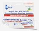 Cremă de putere maximă Globe Hydrocortizon 1% g/ aloe, Cream anti- Itch pentru înroşire, inflamaţie, mâncărime, erupţii cutanate tranzitorii & dermatită, Bug/ Mosquito Bites, Eczemă, Hemoroizi & More