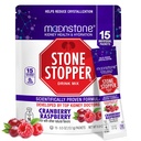 Moonstone Stone Stopper Drink Mix, Cranberry Raspberry, Rinichi de prevenire a pietrei, Calciu Oxalate Protector, Dezvoltat de Urologi pentru a îmbunătăţi hidratare şi sprijin de sănătate renală, 15 zile de aprovizionare