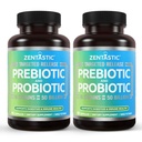 Probioticele și prebioticele zetastice - 50 miliarde CFU - pentru bărbați și femei și sănătatea imună și digestivă - 16 Tulpini - Perioada de valabilitate Stabilă - 120 capsule Veggie de eliberare întârziate