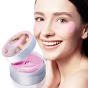 Masca ochi roz-60 PCS- Sub ochi patch-uri ochi tratament masca pentru cercuri întunecate Puffy ochi pungi ochi linii fine anti-rid cu acid hialuronic
