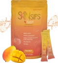 Skin Health & Energy Boost Drink Mix- Sugar Free, SOD B (TM), Antioxidanti din Concentrul Melon Francez, Pe Packs Go Stick, Mango, 30 Pack