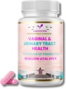 Probiotice vaginale pentru femei pH echilibru, prebiotice şi probiotice Blend, Natural Vaginal sănătate şi tract urinar Supliment cu Cranberry, Usturoi & mai mult, Pentru sănătos Vaginal Flora & Odor, 60 Vegan Capace