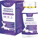 Probiotice 180 Miliarde CFU 18 Tulpini conține prebiotice organice Cranberry Probiotic Supliment Digestia Imunitate pentru Sănătatea Femeilor, fără soia Gluten lactate gratuit 90 capsule vegetariene