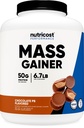 Nutricost Mass Gainer (Chocolate Peanut Butter Flavor, 6,7 LBS) 50 Grams de proteine per servire - non-GMO