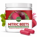 Truwild All Natural Beet Root Powder, Nitric oxid Booster, 1000mg, Vegan Superfood Capsule Supliment, Beetroot Extract sprijină sănătatea generală, Performanță & Rezistență, 30 Serviri