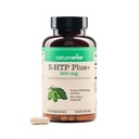 NatureWise 5-HTP 200mg Supliment din Griffonia Seminte cu Cofactor Vitamina B6 - Suport pentru starea de spirit și ajutor natural de somn pentru adulți - Întârziere-Release, Vegan - 60 Conte[2-Month Supply]