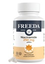 Freeda Niacinamidă - Vitamina B3 Niacinamidă 250 mg - Vegetariană Fără Flush Niacin Formula - B3 Vitamine Suplimentul niacinamidă - Niacina Culoare liberă Suplimentul de niacină Vitamină B3 Nicotinamidă, 500 Capsule