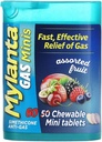 Mylanta comprimate de gaz de relief, gaz Minis, fructe asortate, 60 Conte (pachet de 1)