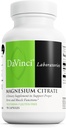 DaVinci Labs Magneziu Citrat - Supliment alimentar pentru a sprijini sănătatea musculară, nervii sănătoşi şi absorbţia minerală* - cu 140 mg magneziu per servire - Gluten-free - 90 capsule vegetale