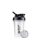 BlenderBottle Classic V2 Shaker Sticla Perfect pentru Shake-uri de proteine și Pre Workout, 20-Ounce, Clear / Black