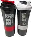 Sticluță generică Shaker Proteine - ShakePro16oz BPA-Shaker gratuit flacon cu Leak-Proof stocare pentru pulbere / perne - Ideal pentru sala de sport și fitness