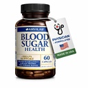 Blood Sugar Health Natural 20 Herbs and Vitamins with Scorțișoară, Alpha Lipoic Acid to Support Health, Non-GMO, for Men Women, Supports Healthy Energy Levels - 60 Herbal Pills - 30 Day Supply