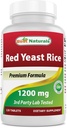 Cele mai bune naturale Red Yeast Rice 1200 mg (Non-GMO) 120 comprimate - Neiradiate, Citrinin gratuit