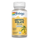 SOLARAY Metil Folate 800 mcg - 470 mcg Acid folic - 5-MTHF vitamine prenatale - aroma de lămâie naturală - îndulcitori naturali - Lab verificat - 60 zile de garanție - 60 serviri, 60 Lozenge