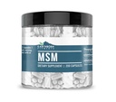 Elemente pământene Metilsulfonilmetan (MSM) 200 capsule, non-GMO, Capace ușor de luat
