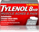 Tylenol 8 ore dureri musculare şi durere Acetaminofen comprimate pentru dureri musculare şi articulare, 100