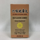 Six Flavor Combo :: Liu Wei Di Huang :: Suplimentul plantei pentru Ameţeală, Transpiraţie, Tinitus :: Made in USA
