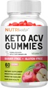 Keto ACV Gummies Avansate pierdere în greutate & rapid Burn grăsime - zahăr-Gluten gratuit Super Apple Cidru Diet Supliment pentru bărbați Femei (1200MG)